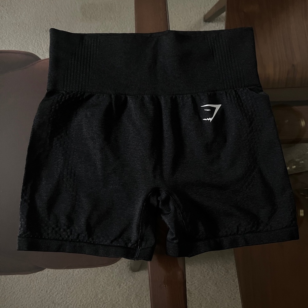 Black Gym Shark Shorts